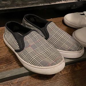 Bella Moccasin Loafer Shoes with Checkboard Pattern Size Women’s 6.5